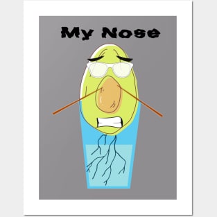 Mr Avocado funny design Posters and Art
